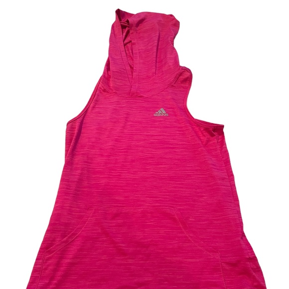 Adidas Youth Large (size 14) hooded, sleeveless athletic shirt